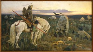 Vityaz at the Crossroads by Viktor Mikhaylovich Vasnetsov
